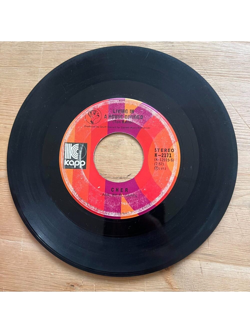 Cher - Living in a House Divided/One Honest Man 45rpm VG+ R19